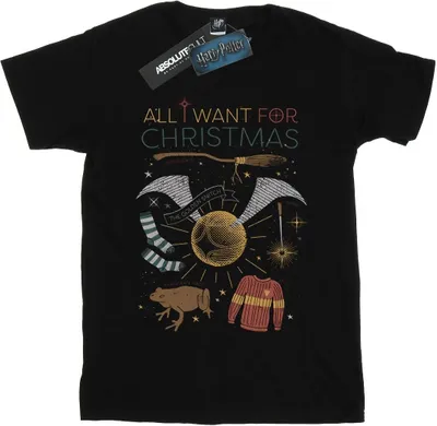 Produktbild von Harry Potter - "All I Want For" T-Shirt für Damen BI27130 (3XL) (Schwarz)