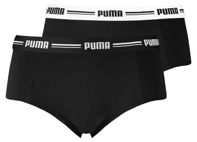 Productafbeelding van 2-pack PUMA mini slips voor dames, zwart, maat L