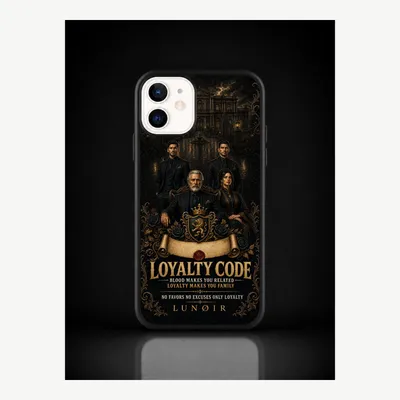 Productafbeelding van iPhone 12 / 12 Pro hoesje, telefoonhoesje, beschermhoesje, case met een loyaliteitsmotief – LUNØIR ©