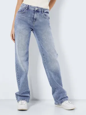 Produktbild von Noisy May Jeans Damen NMYOLANDA NW WIDE JEANS AZ236LB NOOS blau W25L30