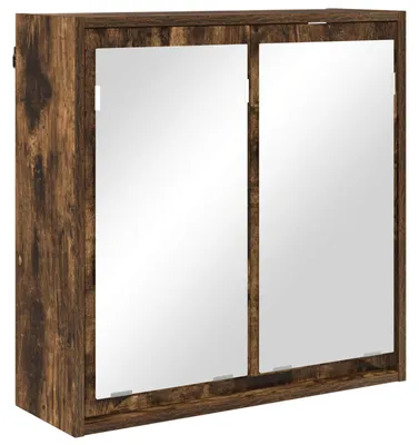 Immagine prodotto di vidaXL Armadio a specchio per bagno in rovere fumé 60 x 20 x 60 cm