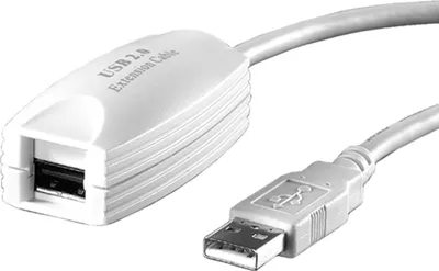 Produktbild von VALUE USB 2.0 Verlängerung, weiß, 5 m