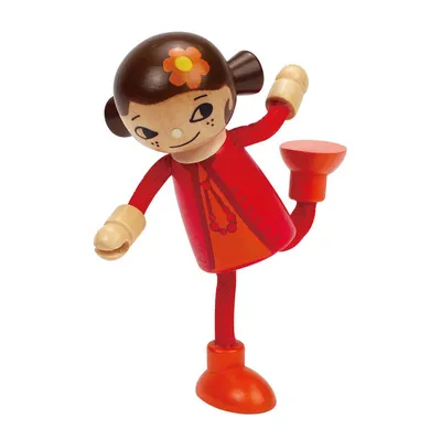 Produktbild von Hape Happy Family Biegepuppe Mama, E3506