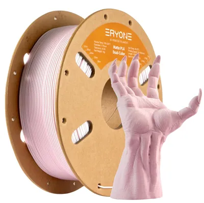Zdjęcie produktu dla Filament PLA, średnica 1,75 mm, wysoka precyzja, różowo-biały