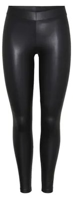 Produktbild von PIECES Damen Pcnew Shiny Leggings Noos, Schwarz, L-XL