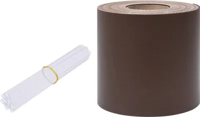 Image de Écran d'intimité de jardin PVC 35x0,19 m Marron