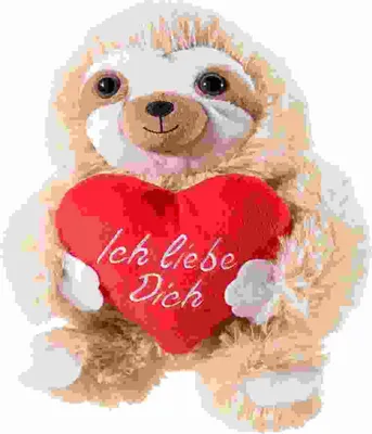 Produktbild von Faultier mit Herz 20cm, 20cm 4001750323872