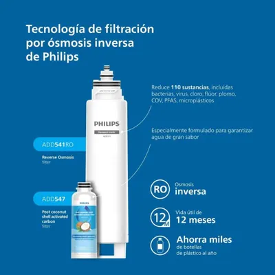 Produktbild von Philips ADD6912BK/10 All-in-One Mineral RO Wasserstation 6 Grad Kühlung UV-C LED