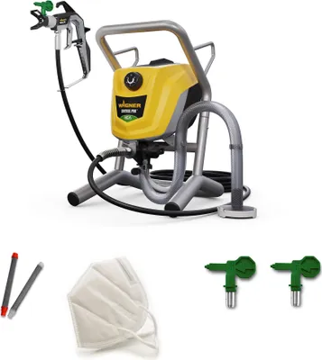 Produktbild von WAGNER Airless Farbsprühsystem Control Pro 250 M für Wandfarben, Latexfarben, Lacke & Lasuren, 15 m²-2 min, Druckregulierung, 110 bar, Schlauch 9 m