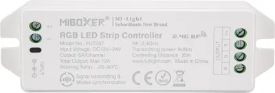 Produktbild von MiBoxer Empfänger Controller Steuerung Dimmer 2.4G 12/24V max. 12A | FUT037M | RGB