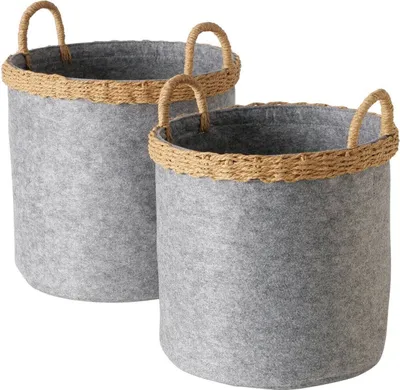 Obrázek produktu pro Úložné koše NILO, plstěné, obdélníkové, 2 ks