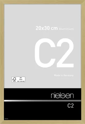 Produktbild von nielsen Aluminium Bilderrahmen C2, 20x30 cm, Struktur Gold Matt
