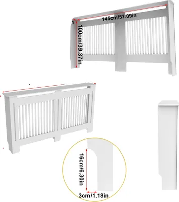 Productafbeelding van Radiatoromsluiting, modern design, eenvoudige montage, B-L