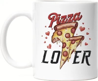 Produktbild von Pizza Lover Tasse weiß Pizza Pizzabäcker Italien Pizzaliebhaber Pizzeria Pizza baker