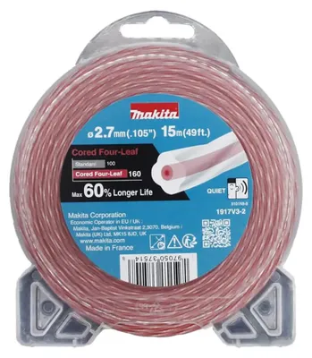 Productafbeelding van Makita grastrimmerdraad, Cored Four-Leaf, 2,7 mm x 15 meter - 1917V3-2