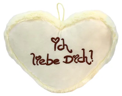 Produktbild von Herzkissen Ich liebe Dich aus Plüsch - ca. 30 cm