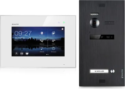 Produktbild von Video Türsprechanlage für 1 Familienhaus, 1x Monitor, Balter EVO Schwarz