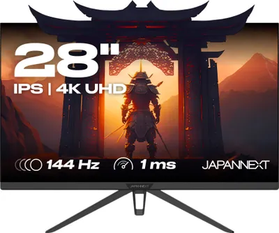 JAPANNEXT JN-IPS280UHD144F, 71,1 cm (28"), 3840 x 2160 Pixel, 4K Ultra HD, LCD, 1 ms, Schwarz