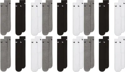 Produktbild von 9 Paar Nike Everyday Lightweight Crew SX7676 Tennis Socke - Farbe: weiß grau schwarz - Größe: 46-50