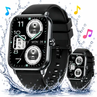 Produktbild von Smartwatch Damen Herren mit 7 Tagen Akkulaufzeit,1,83" HD Smartwatch (Touchscreen Smartwatch cm) Spar-Set, KI-Sprachassistent, Herzfrequenz,SpO₂,Schla