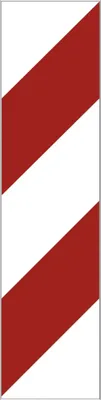 Produktbild von Verkehrsschild VZ627-10, Leitmal, Anbringung rechts (vertikal), Alu, RA2, 250...