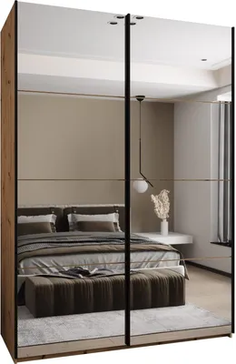 Produktbild von MEBLE KRYSPOL LUX 2 Schrank - 245,5x180x64cm - Artisan, Schwarz, Schwarz