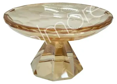 Produktbild von Dekoteller on stand VYNN Ø15x9cm Gold lustre