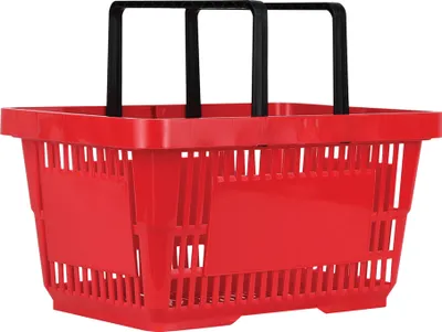 Obrázek produktu pro METO 9231329 Nákupní koš METO s držadly, 22 litrů, červený
