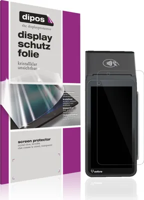 Produktbild von 4x Schutzfolie für Verifone V660p klar Displayschutzfolie Folie Display Schutz dipos
