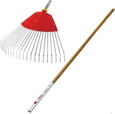 Produktbild von Wolf Garten Fächerbesen UF-M+ZM140 50 cm Arbeitsbreite, inkl. Eschenstiel