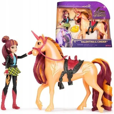 Produktbild von Spin Master Unicorn Academy Lalka Valentina mit Einhorn Cinder