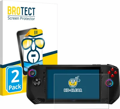 Produktbild von 2x Für MSI Claw A1M Schutzfolie BROTECT Displayschutz Display Schutz Folie Klar Transparent