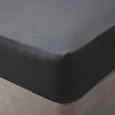 Produktbild von Belledorm Spannbetttuch, gekämmte Baumwolle BM303 (Kingsize) (Anthrazit)