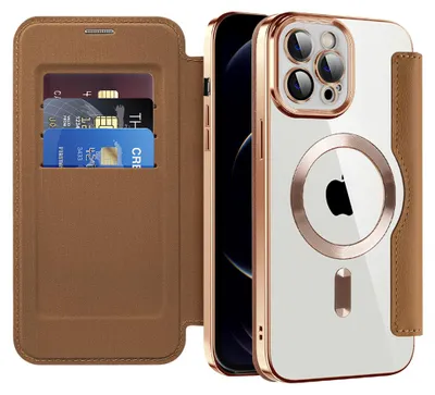 Obrázok produktu pre Techsuit - SmartMag Book puzdro na iPhone 12 Pro - hnedé