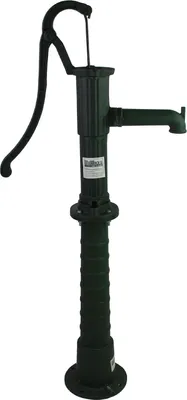 Produktbild von Schwengelpumpe + Pumpenständer Klassisches Design Gusseisen Handpumpe Gartenpumpe Ständer
