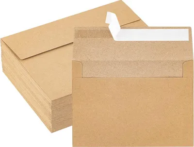 Obrázok produktu pre INF Rustikálne kraftové obálky A4 (10,8 x 15,9 cm, 50 ks)