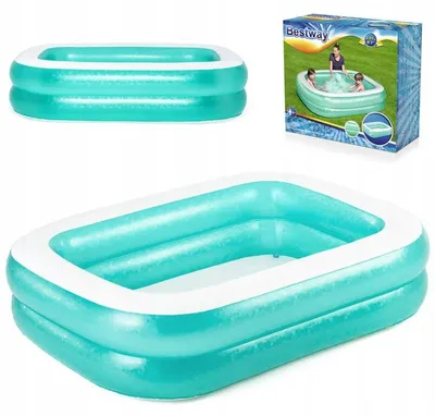 Zdjęcie produktu dla Bestway 54005, Basen nadmuchiwany, 450 l, 6 lat(a), Winyl, Niebieski, Biały