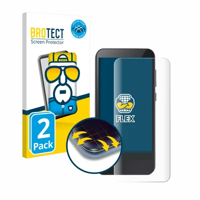 Produktbild von 2x BROTECT Fullscreen Schutzfolie für Omnipod 5 Displayschutz Folie Fullcover Klar Transparent