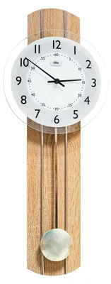 Produktbild von SELVA SELVA Funk-Pendelwanduhr Sonoma/ Glas Seefeld