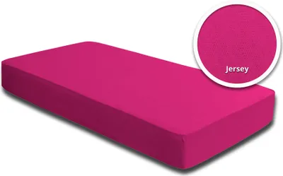 Produktbild von Spannbettlaken Babybett Kinder pink magenta 60x120 cm - 70x140 cm Baumwolle
