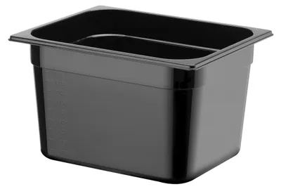 Produktbild von HENDI Gastronorm Behälter 1/2  200 mm Polycarbonat Schwarz
