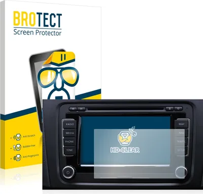 Produktbild von 2x Für Volkswagen Touareg 2009 RNS 510 6.5" Schutzfolie BROTECT Displayschutz Display Schutz Folie Klar Transparent
