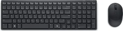 Produktbild von DELL Dell | Silent Keyboard and Mouse | KM555 | Keyboard and Mouse Set | Wireless | Russian | Black | 2.4 GHz