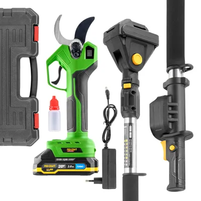 Obrázok produktu pre Akumulátorové nožnice Procraft ES32Li 20 V bezkartáčové + 1x akumulátor 2,0 Ah + nabíjačka + kufor