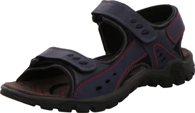 Produktbild von Rohde Herren Sandale Trekking Leder Klettverschluss Barolo 5930, Größe:45 EU, Farbe:Blau