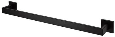 Image de Porte-brosse WC avec brosse - Fixation murale - Noir mat