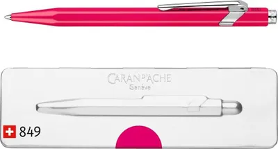 Obrázek produktu pro CARAN D'ACHE Zatahovací biro 849 POPLINE FLUO, fialově červené