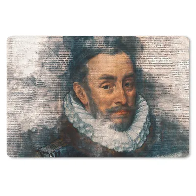 Produktbild von MuchoWow® Mauspad Mousepad Wilhelm von Oranien - Adriaen Thomasz - Zeitungsartikel 27x18 cm - Mousepads - Maus Mat - Pad - Mausunterlage - Büroartikel - Desk Matten