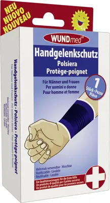 Produktbild von WUNDmed Handgelenkbandage Handgelenkschutz blau 1 St.