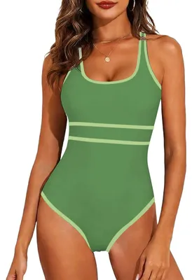 Image de Maillot de bain une pièce sportif avec bretelles réglables
